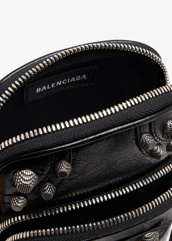 Balenciaga Studded Leather Backpack Balenciaga Le Cagole Phone Bag