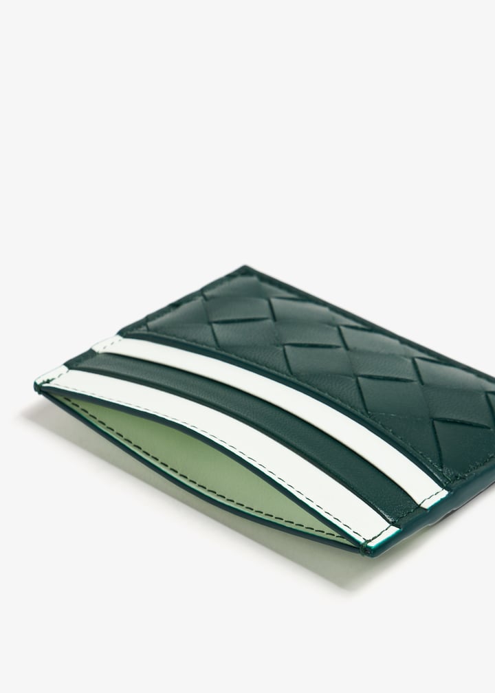 Bottega Veneta Intrecciato card case for Women - Green in UAE