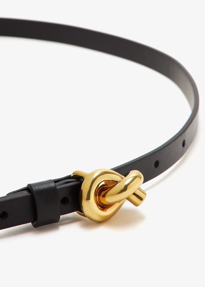 Bottega Veneta Knot belt for Women - Black in UAE | Level Shoes
