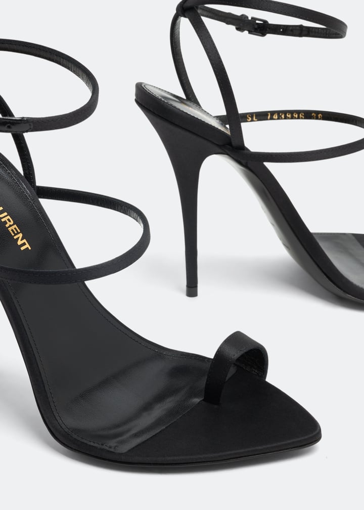 Saint Laurent Dive sandals for Women - Black in UAE | Level