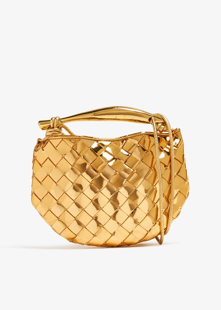 BOTTEGA VENETA ゴールド ミニ サーディン ◆クロスボディバッグ Bottega Veneta - Mini Sardine leather crossbody bag Gold