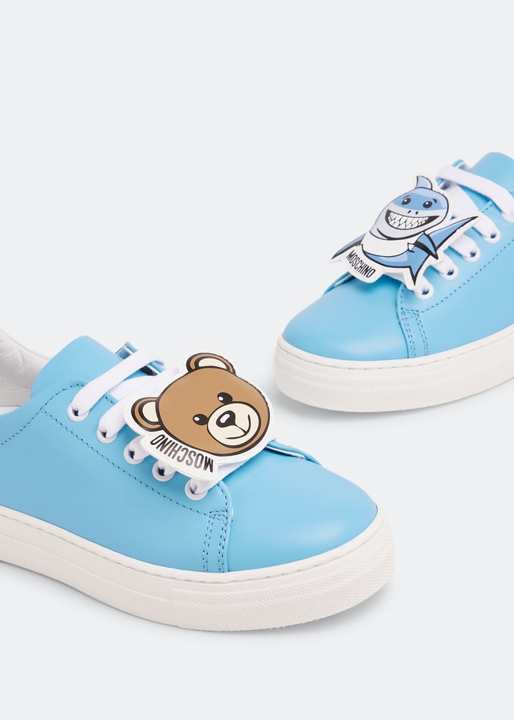 Moschino Shark & Teddy Bear sneakers for Boy - Blue in KSA