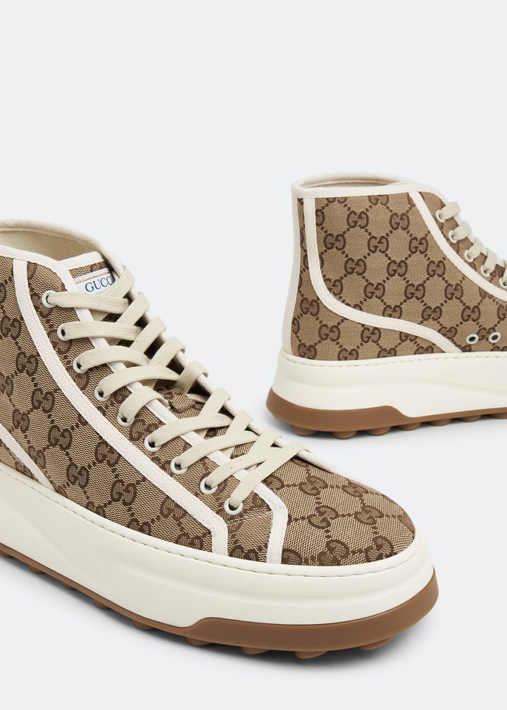 Gucci Tennis Treck high-top sneakers for Men - Beige in UAE