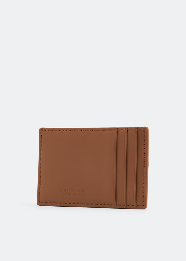 Bottega Veneta Cassette card case for Men - Brown in USA | Level Shoes