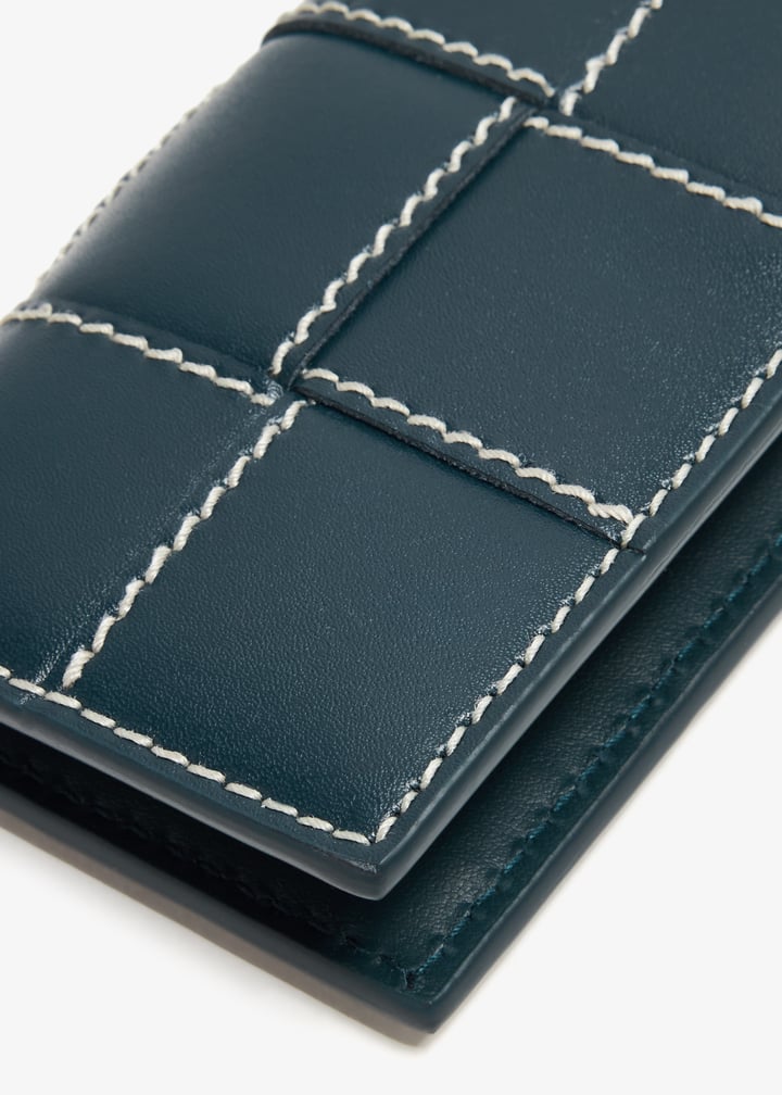 Bottega Veneta Cassette card case for Men - Blue in USA | Level Shoes