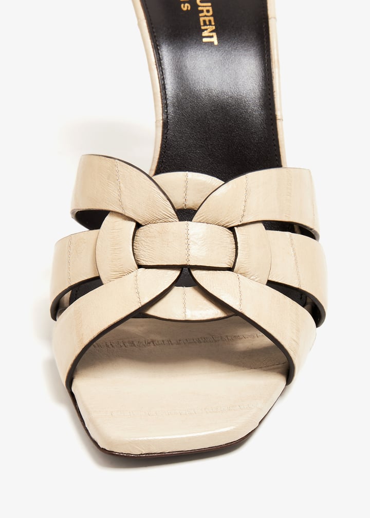 Saint Laurent Tribute mules for Women - Beige in UAE | Level