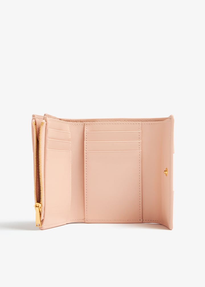 Bottega Veneta Cassette tri-fold zip wallet for Women - Pink