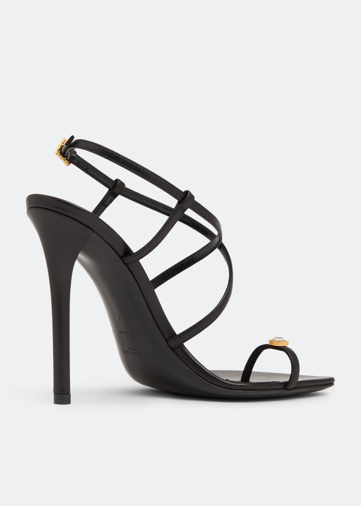 【関税&送料込】Saint Laurent With Heel Saint Laurent Date heel sandals for Women - Black in UAE
