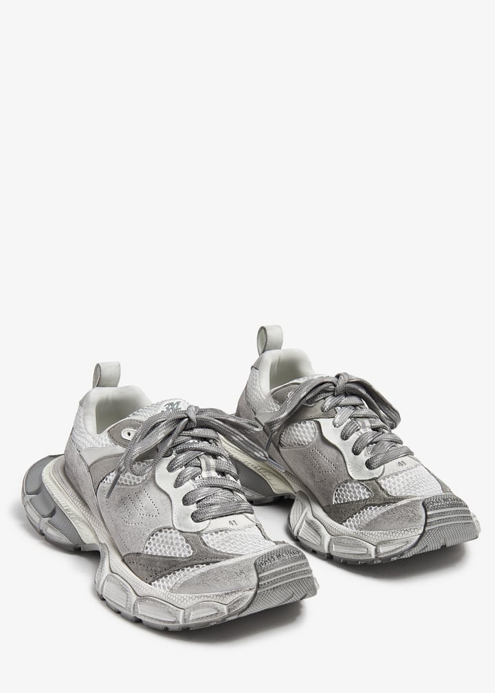 靴 BALENCIAGA 3XL SUEDE Light Grey Mix 41 BALENCIAGA 3XL suede and mesh sneakers | NET-A-PORTER