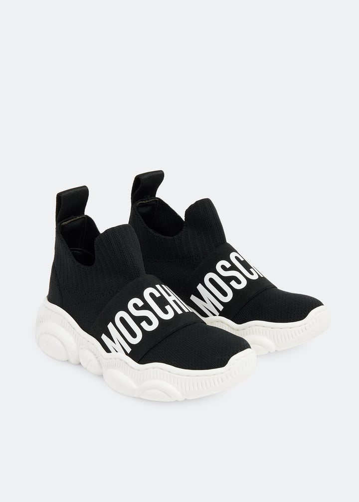 Moschino Logo sock sneakers for Kids Unisex - Black in UAE Moschino Logo sock sneakers for Kids Unisex - Black in UAE