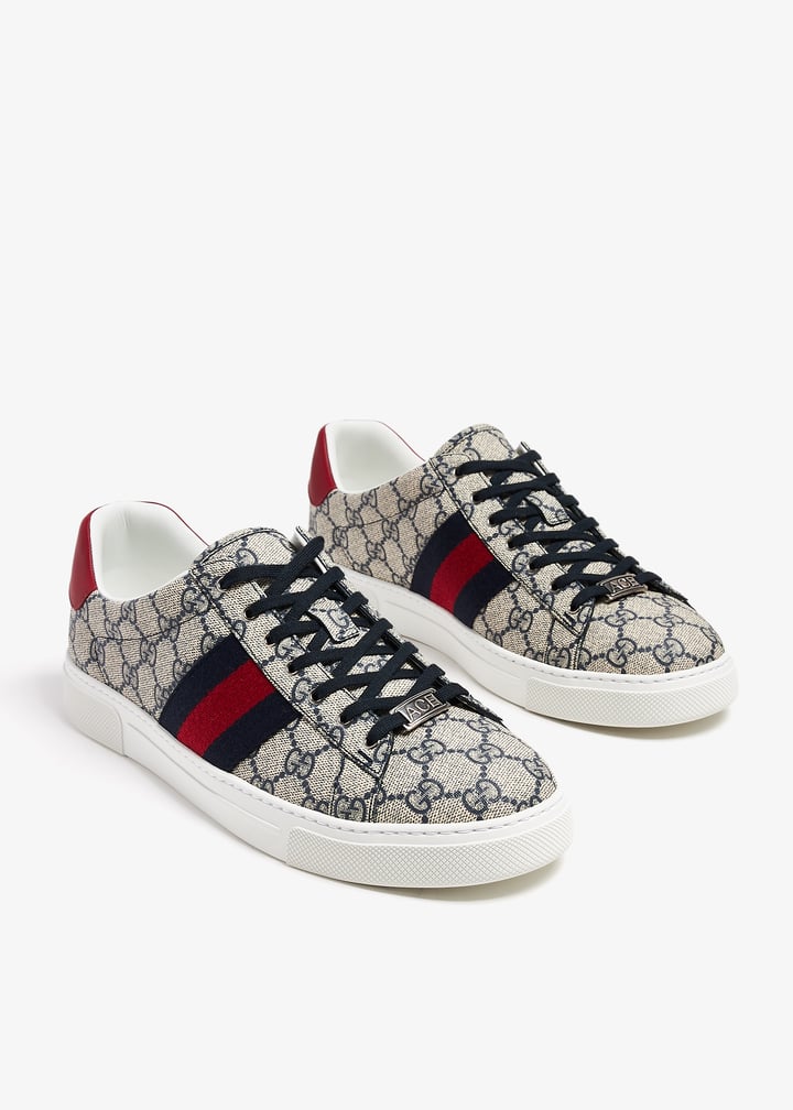 Gucci Ace Web sneakers for Men - Beige in UAE | Level Shoes