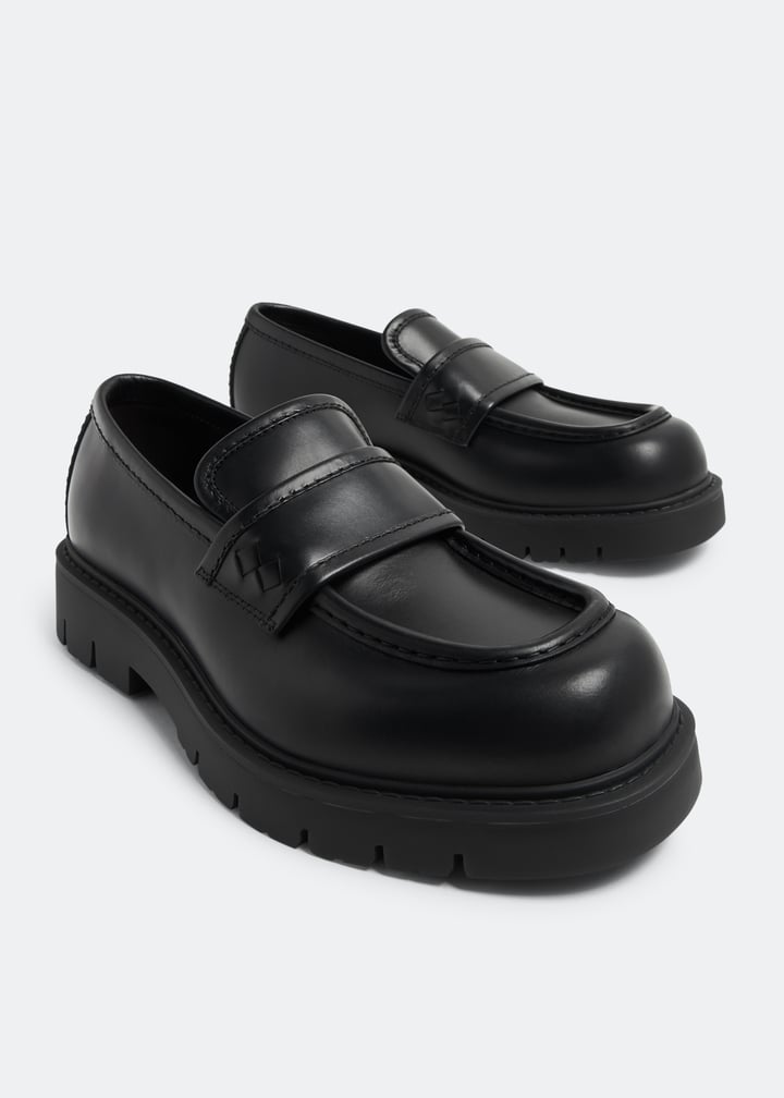 Bottega Veneta Haddock loafers for Men - Black in UAE