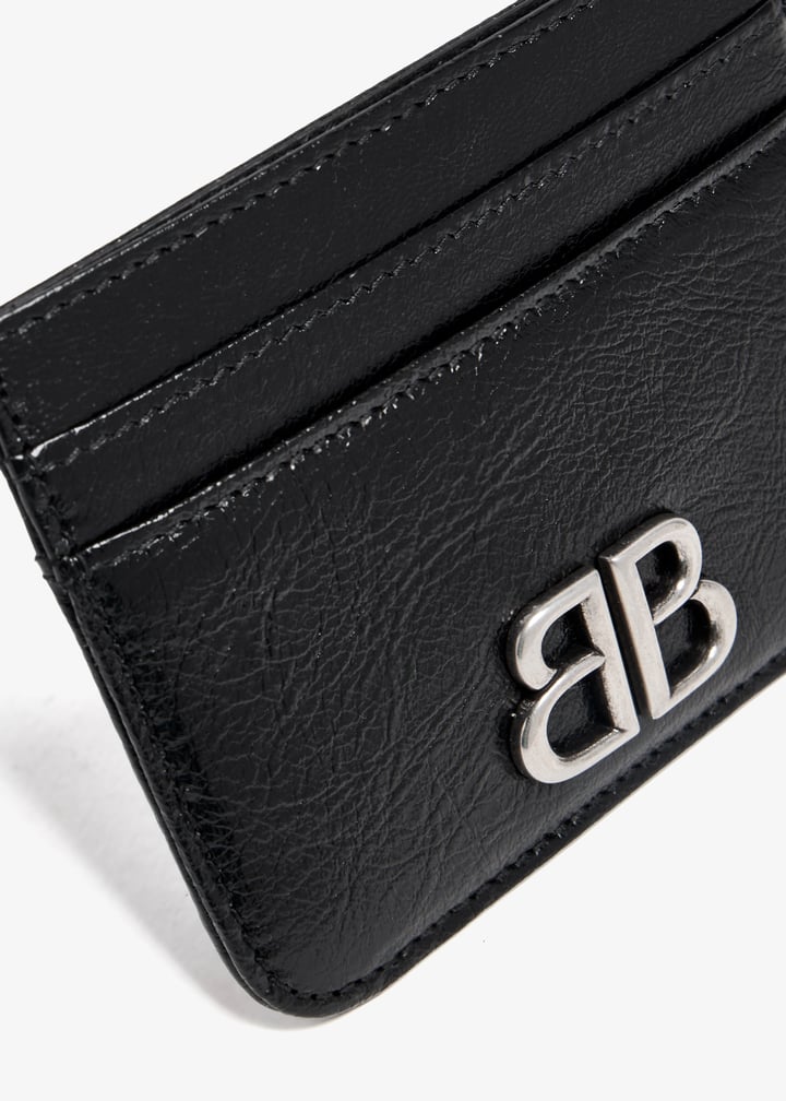 ★BALENCIAGA★ Monaco Card Holder Black 7654632AAYP1000 7654 Balenciaga Monaco card holder for Women - Black in UAE