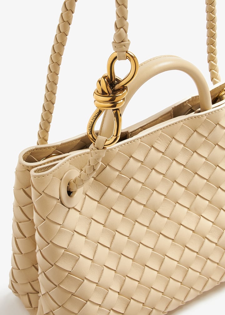 25SS new/BOTTEGA VENETA Andiamoレザーポーチ Poach Beige Bottega Veneta® Women's Small Andiamo in Sea salt. Shop