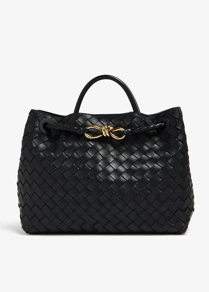 【関税&送料込】Bottega Veneta Black Leather Medium Andiamo ブラックアンディアーモ| Bottega Veneta® 日本