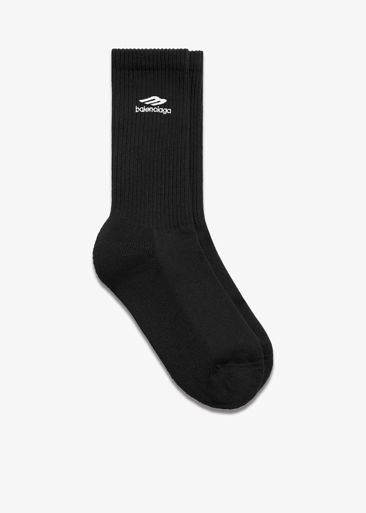 Balenciaga 3B Sports Icon socks for Men - Black in UAE | Level Shoes