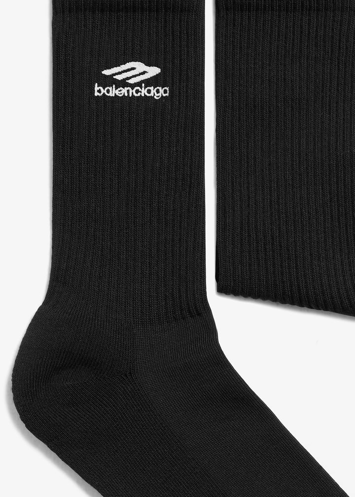 Balenciaga 3B Sports Icon socks for Men - Black in UAE | Level Shoes