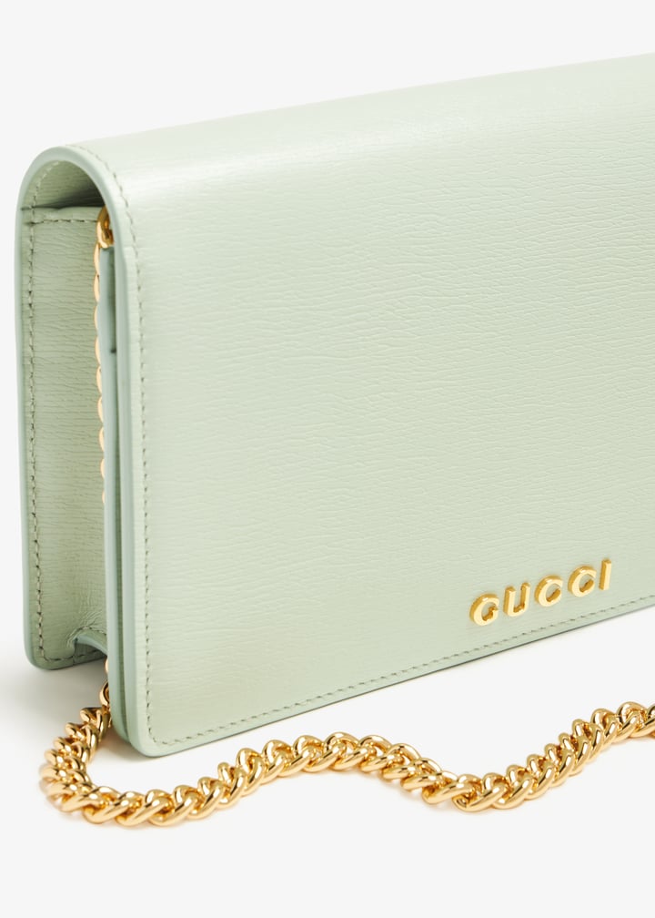 Gucci Script Gucci Gucci Script chain wallet for Women - Green in UAE | Level Shoes