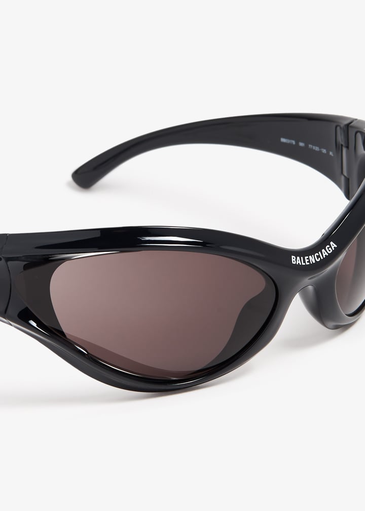 Balenciaga Dynamo round sunglasses for Men - Black in USA | Level