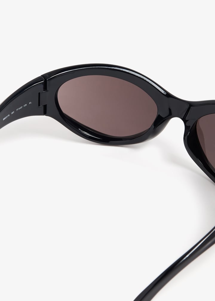 Balenciaga Dynamo round sunglasses for Men - Black in USA | Level