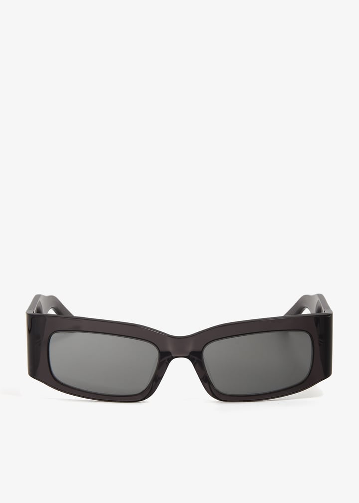 Balenciaga Paper rectangle sunglasses for Men - Black in UAE