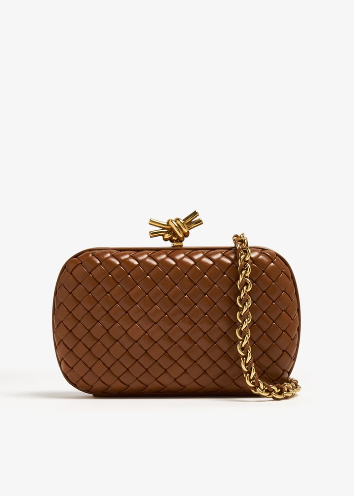 Bottega Veneta Knot Chain clutch for Women - Brown in UAE