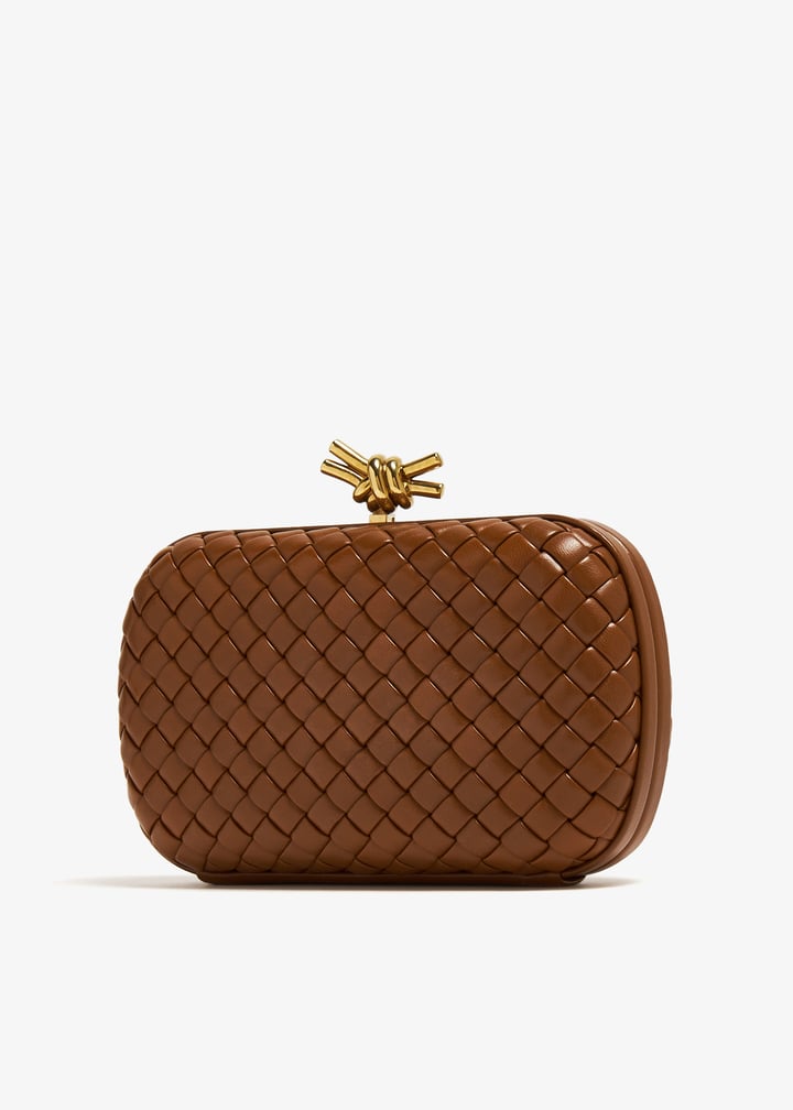 Bottega Veneta Knot Chain clutch for Women - Brown in UAE