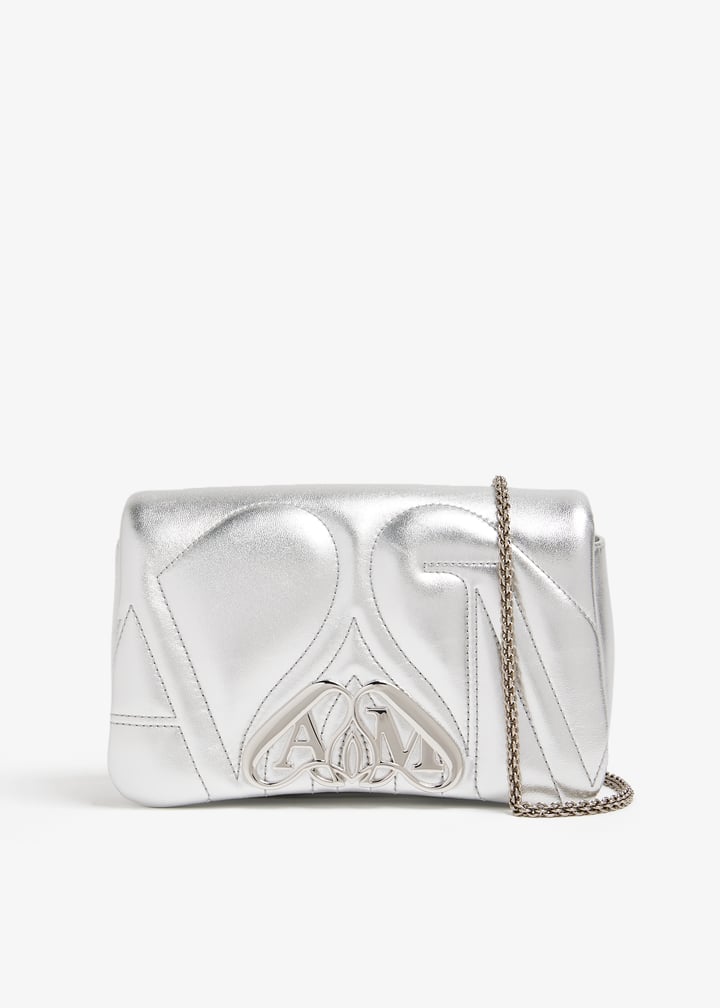McQueen The Mini Seal bag for Women - Silver in USA | Level