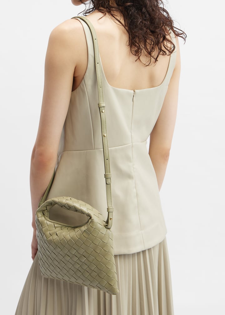 【関税込み】Bottega Veneta グリーン ミニ Hop バッグ Bottega Veneta Women's' Small Hop Shoulder Bag in Green | LN-CC®