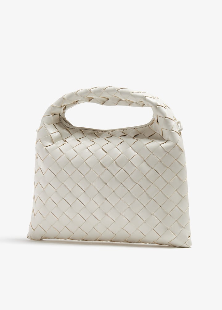 バッグ BOTTEGA VENETA leather hobo bag White Bottega Veneta White Intrecciato Hobo Bag ○ Labellov ○ Buy