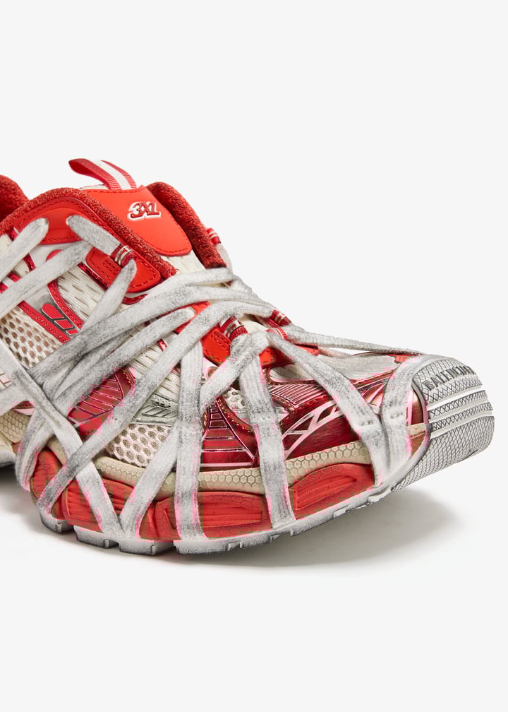 スニーカー BALENCIAGA  Balenciaga Sneakers Women Fabric Red/White Balenciaga 3XL Extreme lace sneakers for Women - Red in UAE