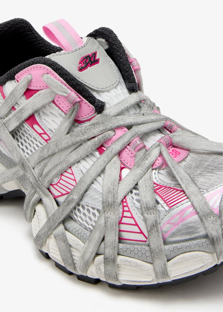 スニーカー BALENCIAGA 3XL low-top mesh sneakers GRY/PINK/DRK GREY Balenciaga 3XL Summer Mesh Sneakers | Saks Fifth Avenue