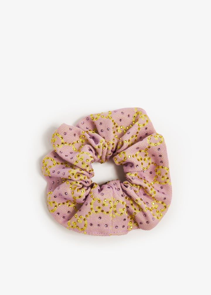 Gucci GG canvas scrunchie for Women - Pink in UAE | Level Shoes