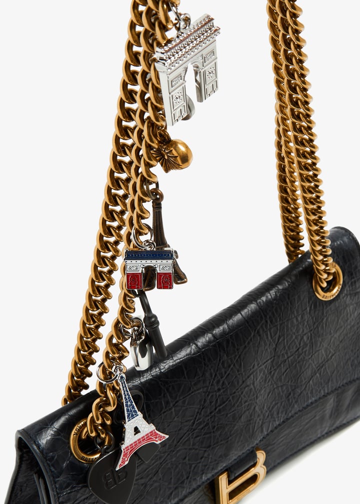 直営店☆BALENCIAGA☆ CRUSH SMALL ベルベット チェーンバッグ Balenciaga Crush small chain bag for Women - Black in UAE