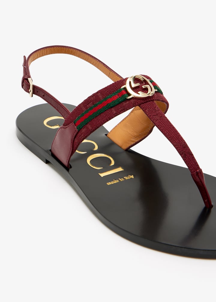 【関税&送料込】Gucci Sandals With Web Detail And Gg Incroci Sandals with Web detail and GG Incrocio GUCCI - Nugnes1920