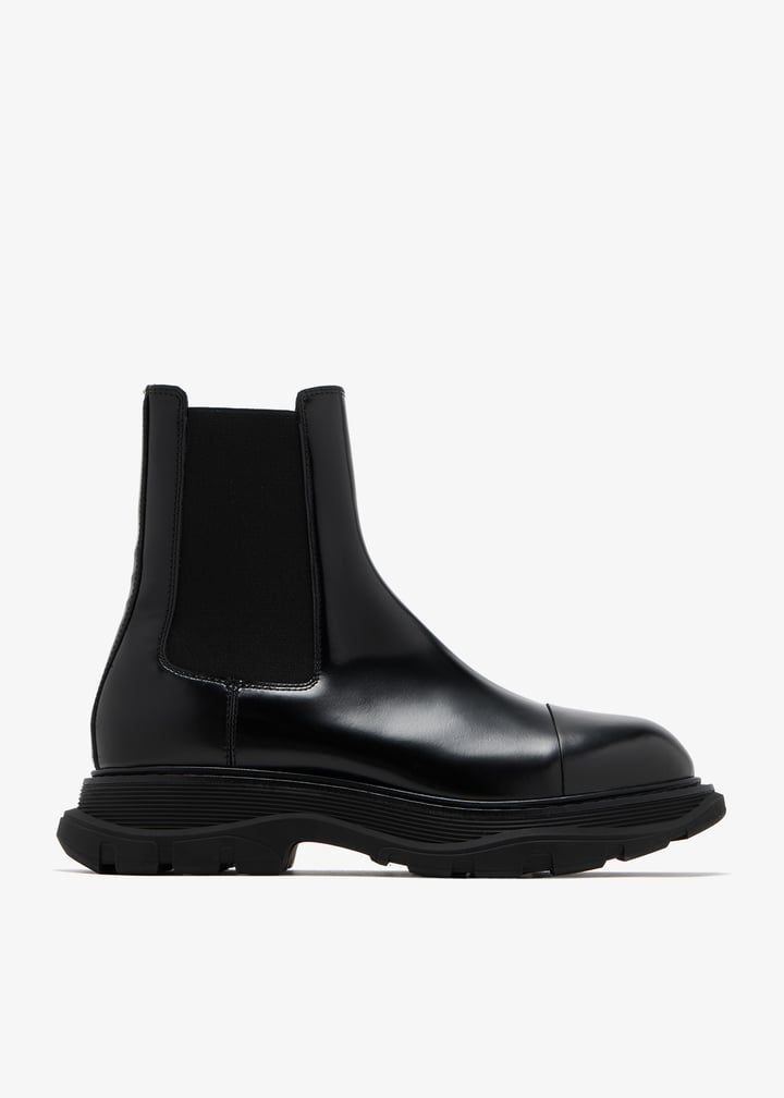 McQueen Tread Slick Chelsea boots for Women Black in Bahrain