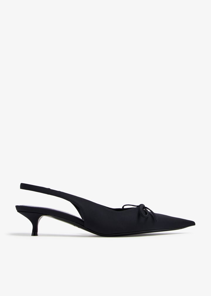 Balenciaga Knife Bow sling pumps for Women - Black in UAE