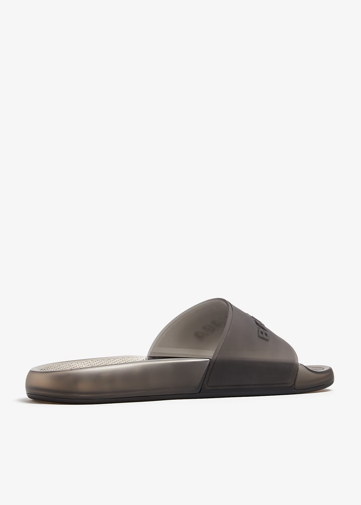 【BALENCIAGA】POOL SLIDES Men's Pool Slide Sandal in Beige | Balenciaga US