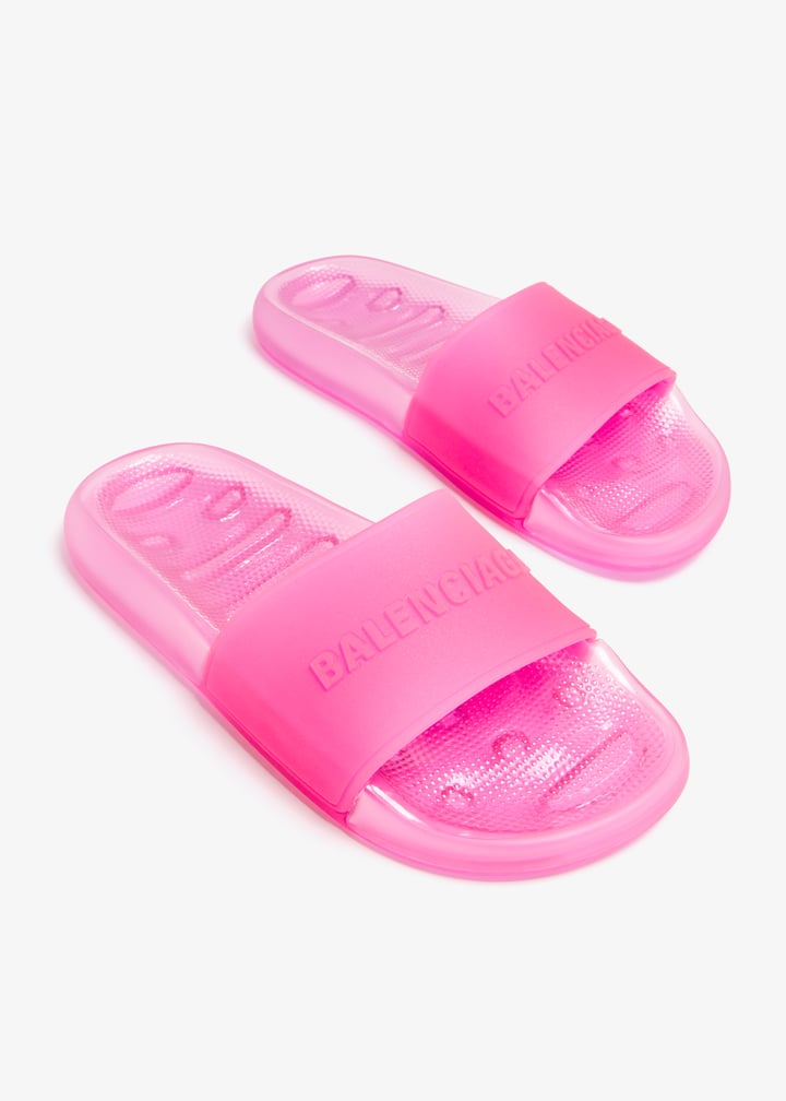 【BALENCIAGA】Pool Transparent Slide サンダル Balenciaga Pool Transparent Slide Sandals | Saks Fifth Avenue