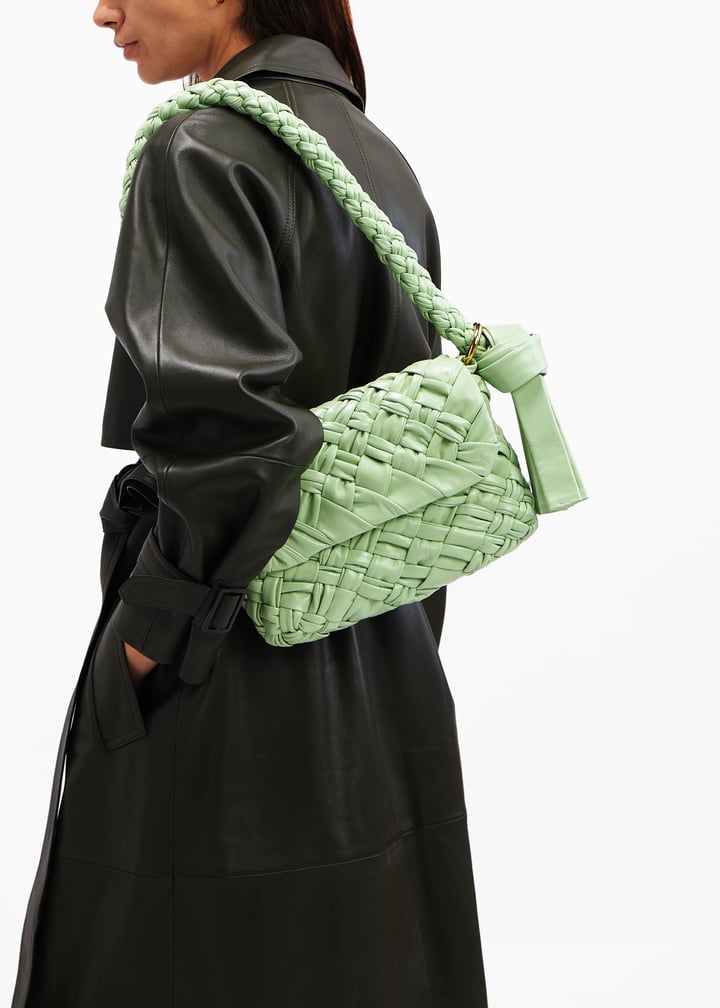 Bottega Veneta Kalimero Città shoulder bag for Women - Green in