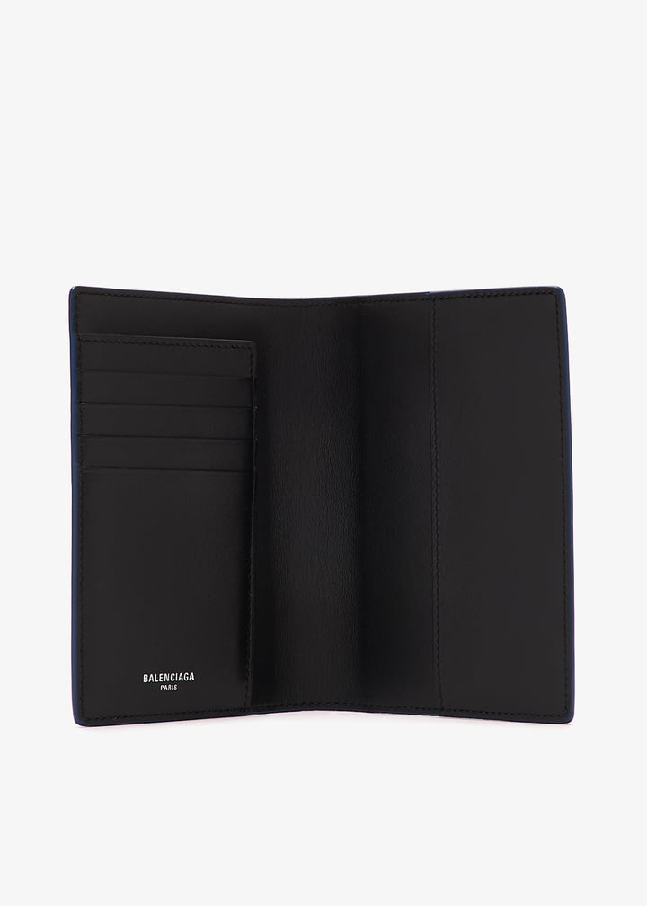 Balenciaga Logo passport holder for Men - Blue in UAE