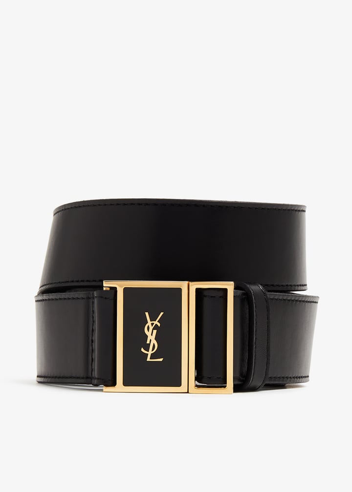 ベルト SAINT LAURENT MONOGRAM BLACK BELT 3 CM Saint Laurent Monogram black belt 3 cm | TheDoubleF