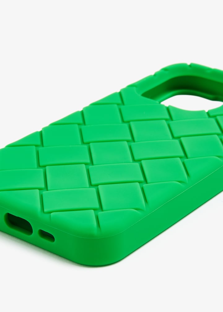 BOTTEGA VENETA iPhone15Pro グリーン Bottega Veneta® iPhone 15 Pro Max Case in Parakeet. Shop