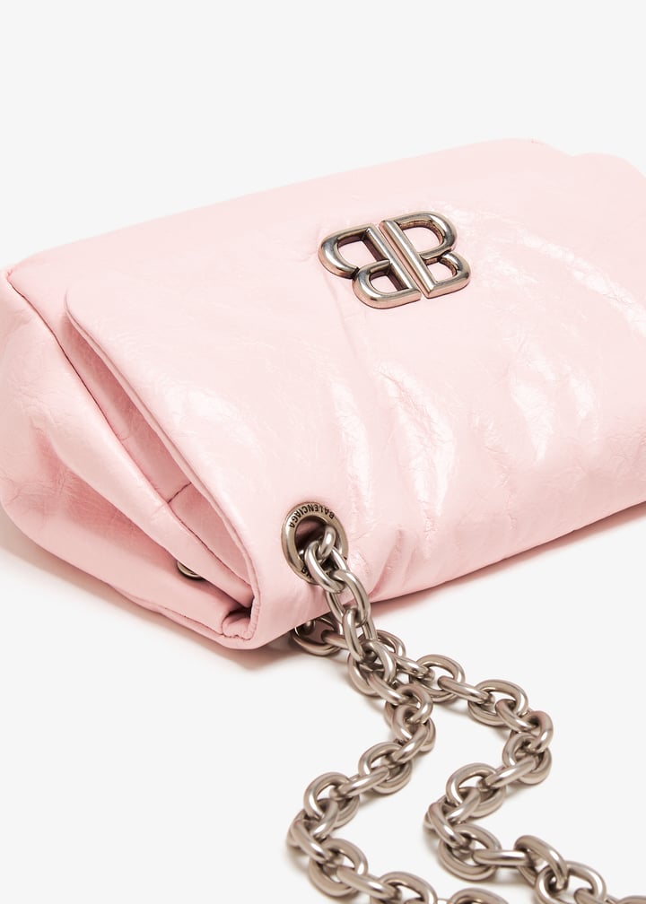 BALENCIAGA Monaco ミニ バッグ ピンク Monaco Mini leather shoulder bag in pink - Balenciaga