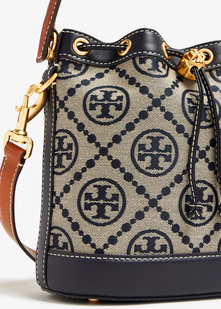 Tory Burch T Monogram bucket bag for Women - Printed in UAE