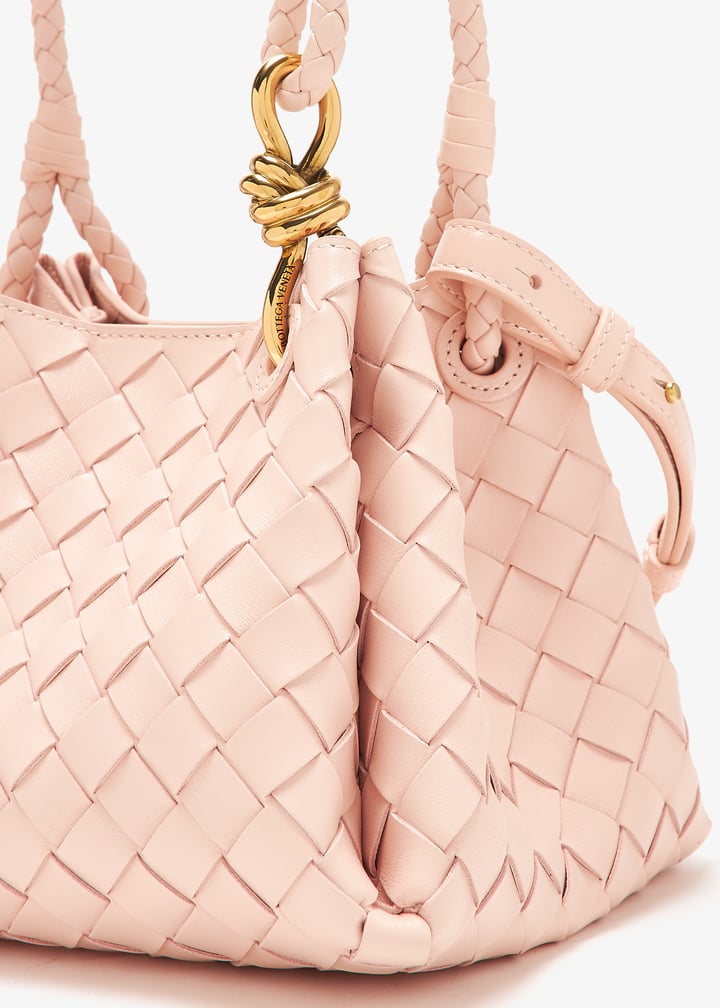 ハンドバッグ BOTTEGA VENETA LIGHT PINK LEATHER SMALL PARACHUTE HANDBAG Bottega Veneta Women Light Pink Leather Small Parachute