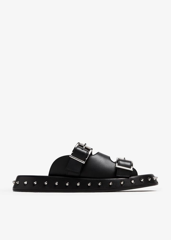 サンダル・ミュール MCQUEEN Straps leather sandals MCQUEEN Leather sandals | NET-A-PORTER