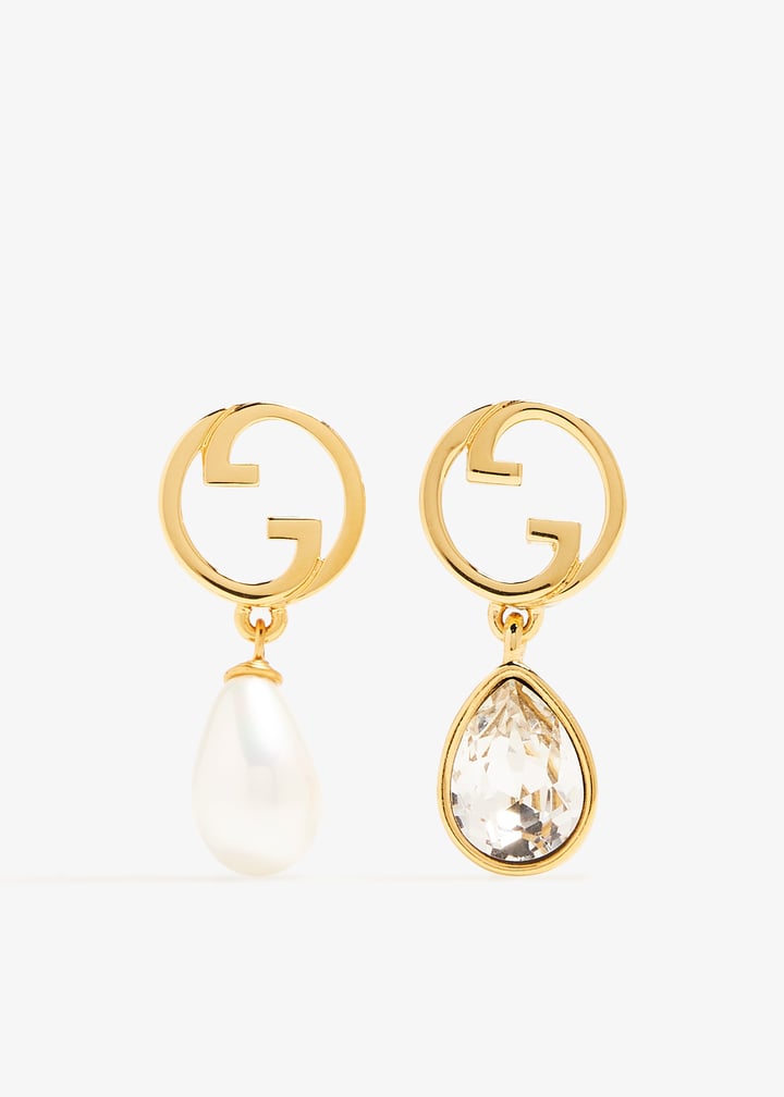 Blondie crystal pearl earrings - Main Image