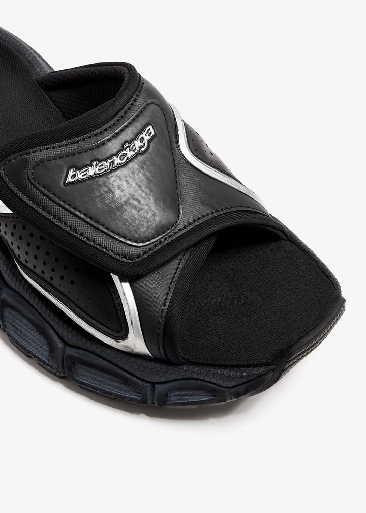 【BALENCIAGA】3xl Slide Sandal スライドサンダル Balenciaga 3XL slide sandals for Men - Black in USA | Level