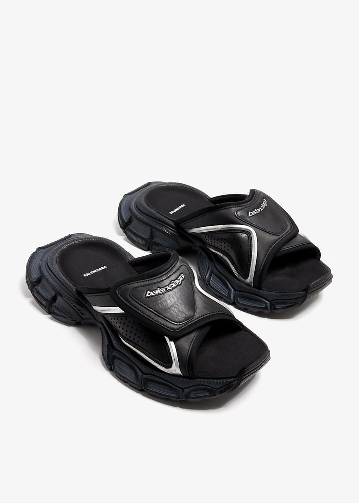 【BALENCIAGA】SLIDE SANDALS Balenciaga 3XL slide sandals for Men - Black in UAE | Level